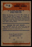 1955 Bowman #4 Dorne Dibble VG ID: 81009