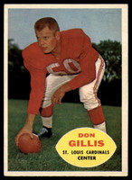 1960 Topps #108 Don Gillis EX++ RC Rookie ID: 81960