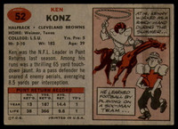 1957 Topps #52 Ken Konz VG ID: 72411