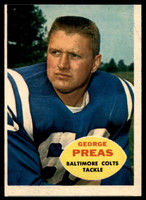 1960 Topps #6 George Preas EX RC Rookie