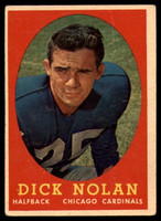 1958 Topps #131 Dick Nolan VG RC Rookie ID: 73897