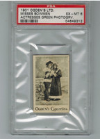 1901 Ogden's Ltd  Misses Bowmen Actresses Green Photogrv. PSA 6 EX-MT  #*