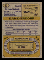 1974 Topps # 32 Dan Dierdorf Ex-Mint 