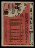1980 Topps #475 Joe Theismann Very Good 