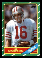 1986 Topps #156 Joe Montana Very Good  ID: 302020