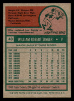 1975 Topps # 40 Bill Singer Ex-Mint  ID: 302409