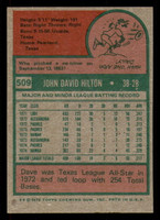 1975 Topps #509 Dave Hilton Near Mint  ID: 302780