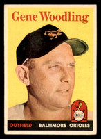 1958 Topps #398 Gene Woodling Excellent  ID: 303183