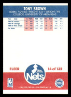 1987-88 Fleer #14 Tony Brown Near Mint Basketball  ID: 303236