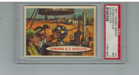 1957 Space Cards Target Moon Back  #3  Launching U.S. Satellites  PSA 7 NM  #*sku4577