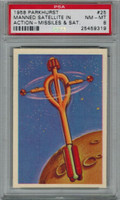 1958 Parkhurst Missiles & Satellites  #25  Manned Satellite In Action   PSA 8 NM-MT   #*