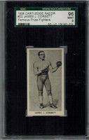 1938 Cartledge Razor #22 James J Corbett SGC 96 MINT 9 Famous Prize Fighters    #*