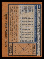 1978 Topps #151 Milt Wilcox Near Mint+  ID: 304869