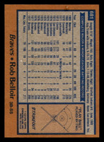 1978 Topps #681 Rob Belloir Near Mint 