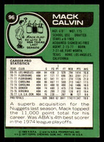 1977-78 Topps # 96 Mack Calvin Ex-Mint  ID: 306656