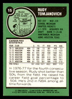 1977-78 Topps # 15 Rudy Tomjanovich Near Mint 