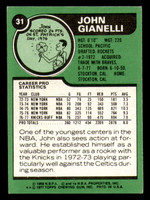 1977-78 Topps #31 John Gianelli UER Excellent+ Cavaliers UER   