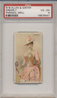 1888 N18 ALLEN & GINTER PARASOL DRILL ORDERLY PSA 4 VG-EX  #*