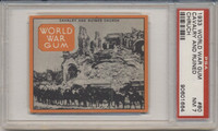 1933 World War Gum R174 #80 Cavalry And Ruined Church PSA 7 NM  #*