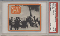 1933 World War Gum R174 #75 British Gun In Action PSA 7 NM  #*