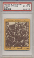 1933 World War Gum R174 #47 Marines Arriving Home PSA 6 EX-MT  #*