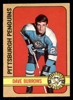 1972-73 O-Pee-Chee #133 Dave Burrows Very Good RC Rookie OPC 