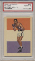 1956 Adventure #42 Charles--All Star Athlets PSA 8 NM-MT  #*