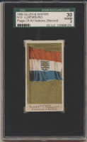 1890 N10 Allen & Ginter 2nd Series Flags Of All Nations Luxemburg SGC 30 GOOD 2  #*