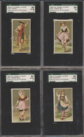1889 N185 KIMBALL & CO DANCING GIRLS OF THE WORLD SGC GRADED SET 50 GPA 55.28 VG-EX+  #*