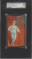 1892 N109 FLAGS & COSTUMES ENGLAND SGC 80 EX-NM 6  #*