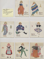 1926 Jell-O F216-1 Miss Jell-O Of The World Costumes Lot 8 of 12  #*