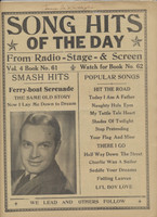 1930's Song Hits Of The Day Bob Hope On Cover  #*