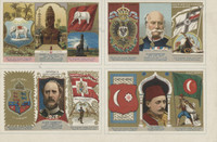 1888-1890 A27 The Rulers, Flags, Coats of Arms Of The Nations Low Grade  #*