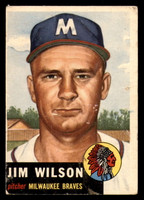 1953 Topps #208 Jim Wilson Poor Bos Braves    ID:308535