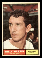 1961 Topps #89 Billy Martin G-VG Braves    ID:308795