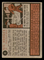 1962 Topps #85 Gil Hodges Very Good Mets    ID:308834