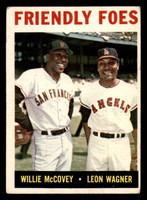 1964 Topps # 41 Willie McCovey/Leon Wagner Friendly Foes G-VG  ID: 308928