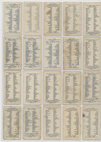 1910 E28 Philadelphia Caramel Co. Zoo Cards (Quadrupeds) Partial Set 42/50  #*sku37431