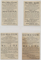 1900's E284 Malena Gu-Ma Gum Lot Of 4  #*