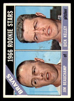 1966 Topps #84 Jim Beauchamp/Dick Kelley Braves Rookies Excellent+ RC  ID:310059