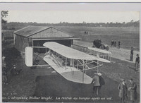 1906 Wilbur Wright Advertising Back Post Card Size Real Photo  #*