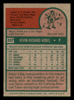 1975 Topps Mini #337 Kevin Kobel Ex-Mint Brewers  ID:311741