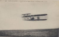 1908 Post Card #50 Wright Brothers Aviation France Real Photo  #*