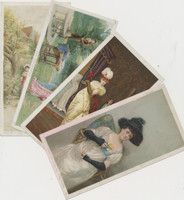 1892 Newsboy Plug Tobacco Trade Card Lot 4 3 by 6 inches  #*