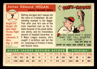 1955 Topps #7 Jim Hegan Very Good Indians    ID:312146