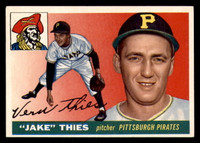 1955 Topps #12 Jake Thies UER Ex-Mint RC Rookie Pirates UER   ID:312151