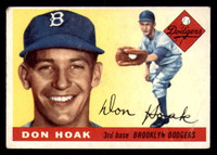 1955 Topps #40 Don Hoak Very Good Dodgers   ID:312178