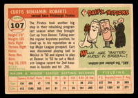 1955 Topps #107 Curt Roberts VG-EX Pirates   ID:312221