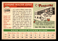 1955 Topps #109 Ed Lopat VG-EX Yankees    ID:312222