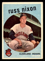 1959 Topps #344 Russ Nixon Excellent Indians    ID:312292